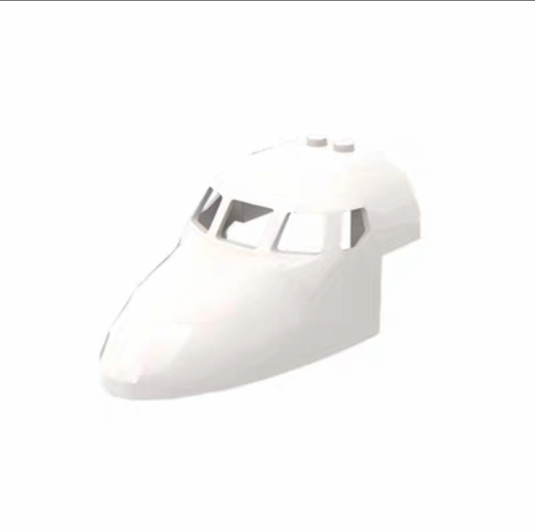 MOC 18907 小颗粒积木散件零配件 6x10x4 飞机头