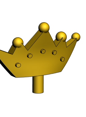 【森宝】拼插DIY益智积木头饰配件 扇形头冠 33322  NO.Y677