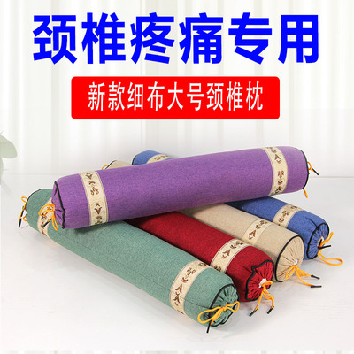 荞麦颈椎枕头修复护颈椎睡觉专用圆柱枕曲度矫正安神助睡眠连体枕