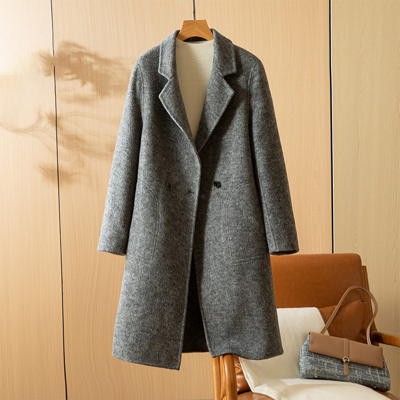 2025冬新款高级感羊绒双面呢大衣气质西装领宽松保暖羊毛呢外套女,女装/女士精品,毛呢外套,淘宝优惠券,粉丝福利购,淘宝优惠卷