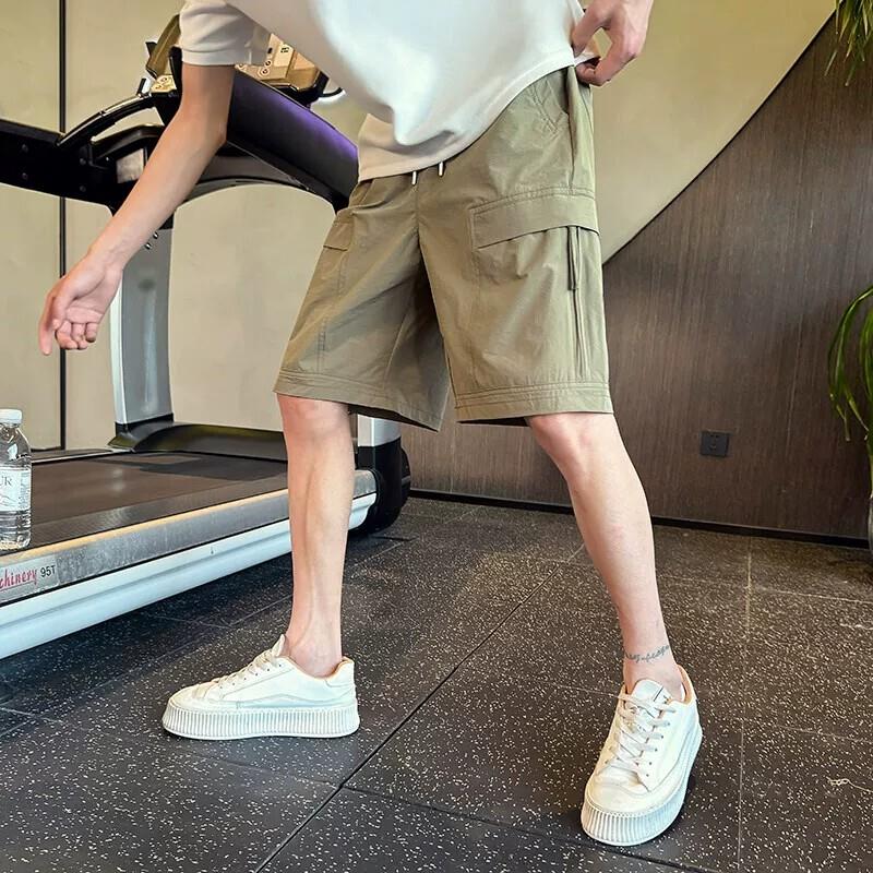 时尚百搭工装五分裤男夏季薄款速干透气休闲中裤户外运动短裤子男