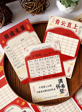 金榜题名学生考试目标墙贴贺卡科目成绩学校班级黑板墙布置卡片