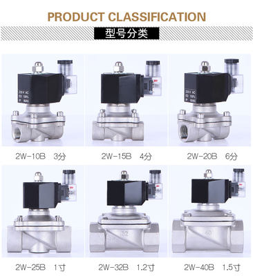 包邮4不锈钢常闭 电磁开0关水阀阀气220V2V4OQD分6分1寸4管室外防