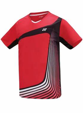 新款YONEX尤尼克斯YY羽毛球服 男女款运动T恤比赛训练110193BCR