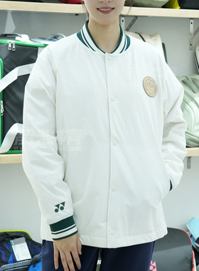 2024新款尤尼克斯YY羽毛球服长袖外套保暖透气运动上衣190014BCR