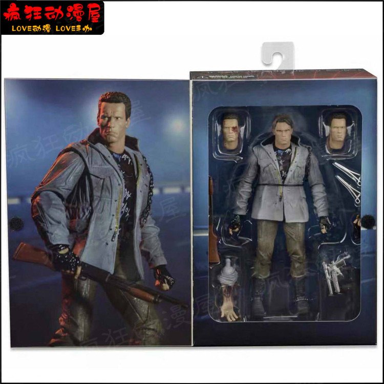neca迈克尔滑板马丁钉子头终结者t800阿诺战士杰森模型可动人偶