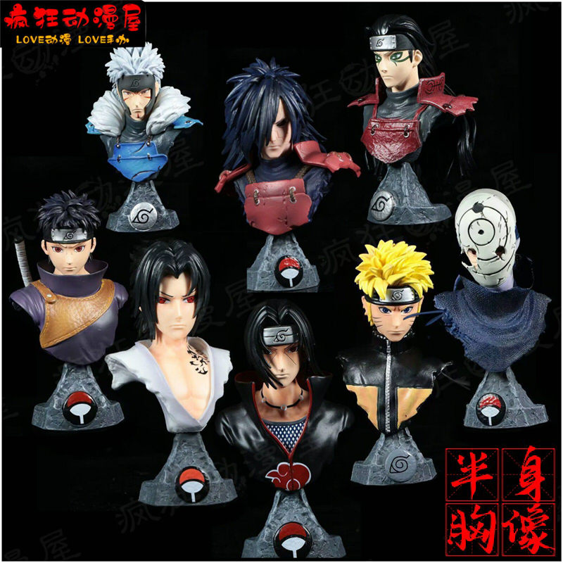火影忍者半身胸像系列鸣人佐助宇智波斑鼬止水扉间柱间动漫手办
