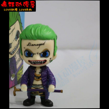 q版小丑女哈莉奎茵盒装模型人偶动漫手办公仔桌面场景机箱小摆件