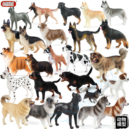 仿真动物宠物狗模型哈士奇牧羊犬