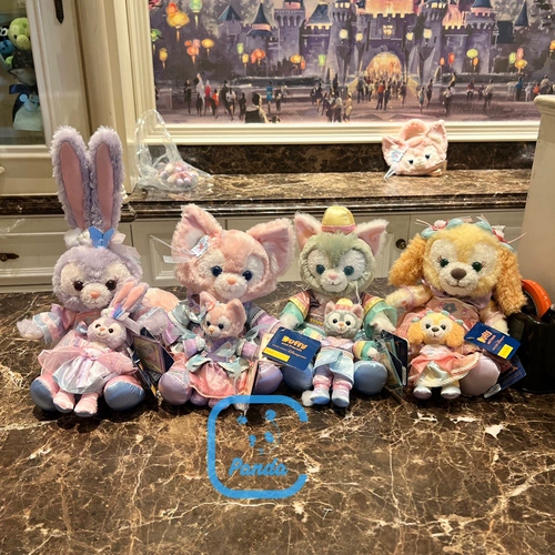 Гонконг Дисней 2024 Средний фестиваль фестиваля Limited Tony Cat Cat Qi Qi с тревогой Delu Ling Nabel Plush Could Could