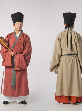 淮边筱竹复原宋代交领汉服