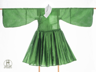 淮边筱竹 明制暗花纱马牙褶贴里 复原交领传统服饰汉服男装内搭