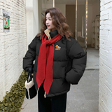 BAO款学院风情侣围巾羽绒服女282-B992601-P185-K260，女装羽绒服，浙宝282