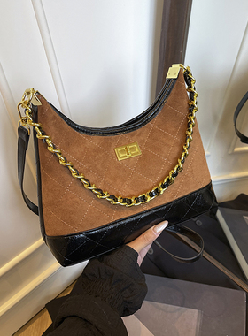 小众复古磨砂植鞣皮腋下包包女2025新款时尚百搭单肩斜挎包