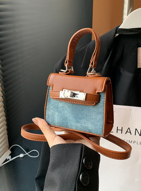 新款女童包包迷你撞色凯丽包小女孩洋气百搭外出斜挎包宝宝零钱包