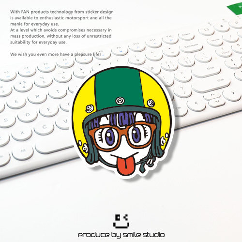 搞笑可爱卡通女博士骑手趣味反光车贴个性摩托电动车划痕油箱贴