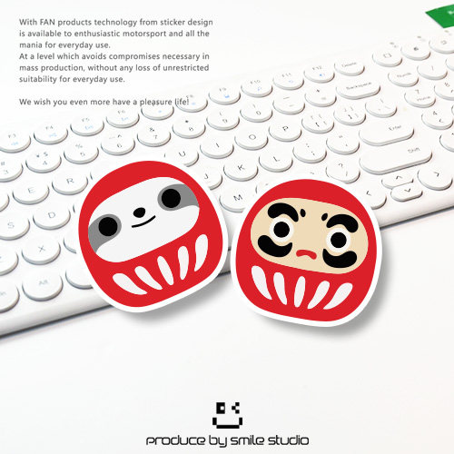 搞笑q版卡通达摩趣味反光车贴个性摩托电动车贴纸汽车划痕遮挡贴