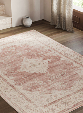 寻由美式波斯民族风地毯摩洛哥北欧客厅沙发复古卧室床边毯走廊毯