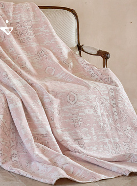 寻由埃特勒塔复古盖毯沙发毯办公室午睡披肩毛毯斗篷小毯子雪尼尔