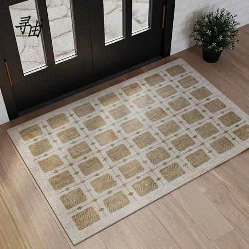 寻由复古民族风高级感入户门地垫客厅卧室床前地毯中古耐脏脚垫