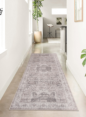 寻由北欧简约复古波斯古董地毯客厅走廊毯镜前毯卧室床边毯民族风