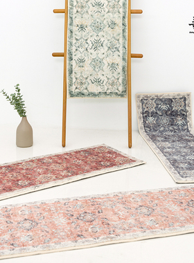 寻由北欧简约现代波斯 古董地毯 客厅茶几毯卧室床边毯美式民族风