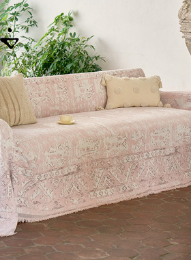 寻由民族风复古沙发巾盖布四季通用雪尼尔防滑耐脏坐垫全包套罩毯