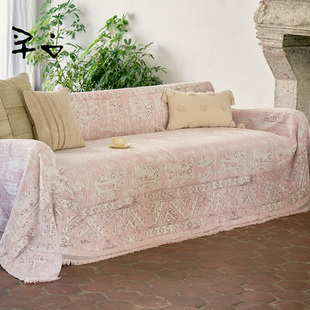 寻由民族风复古沙发巾盖布四季通用雪尼尔防滑耐脏坐垫全包套罩毯