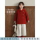 幼悠女童2025冬季 复古牛角扣羊毛双面呢大衣保暖防风年服外套 新款