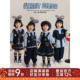 新款 兔子警探套装 娃娃领衬衫 马甲短裙宽松束脚裤 无袖 幼悠女童春季