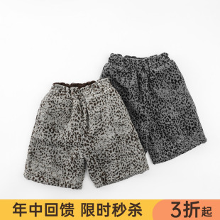 幼悠男女童韩版潮流短裤冬装洋气宝宝裤子儿童休闲宽松五分裤童裤