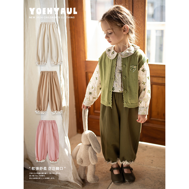 新款春季幼悠女童长裤子