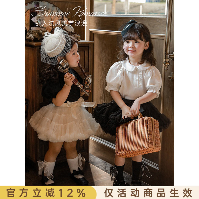 女童可爱百搭宽松时尚娃娃衫图片