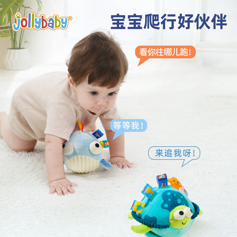 Jollybaby音乐跳跳球充电学说话唱歌可啃咬宝宝玩具哄娃 可水洗