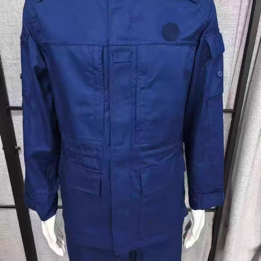 新款23款夏季作训服蓝色户外工作服加厚冬季训练服工作套装男