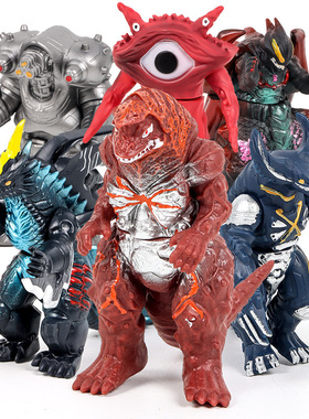 软胶怪兽玩具奥特哥尔赞曼加尔贡终极贝利亚艾雷王五帝镰海帕芝