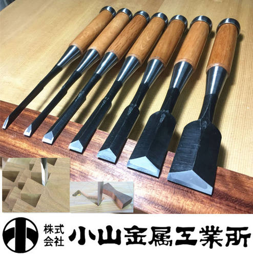 追入埋木凿日本小山金属燕尾凿