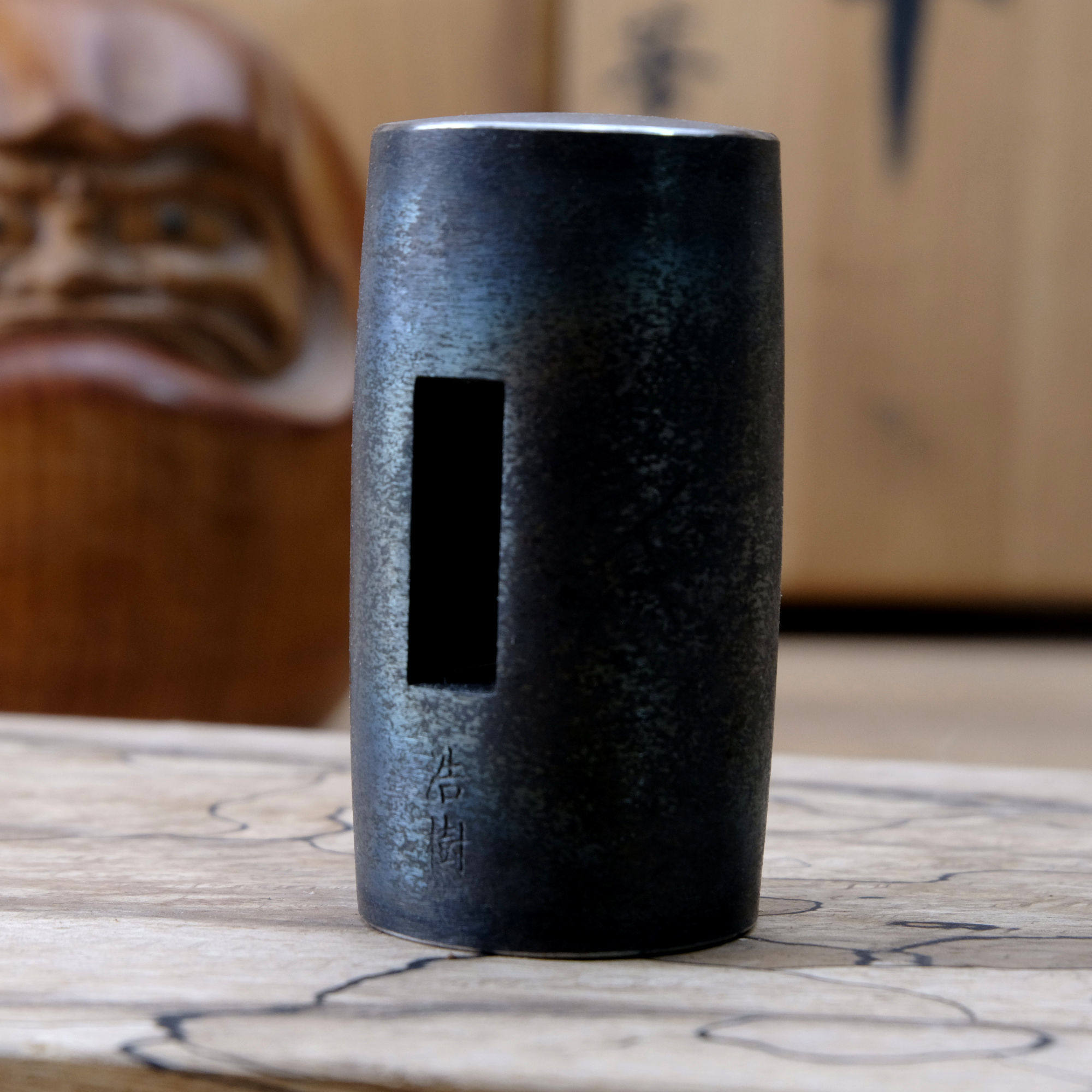 浩树胴张达摩型玄能日本手工锻造木工锤子榔头雕刻皮工细工用手锤