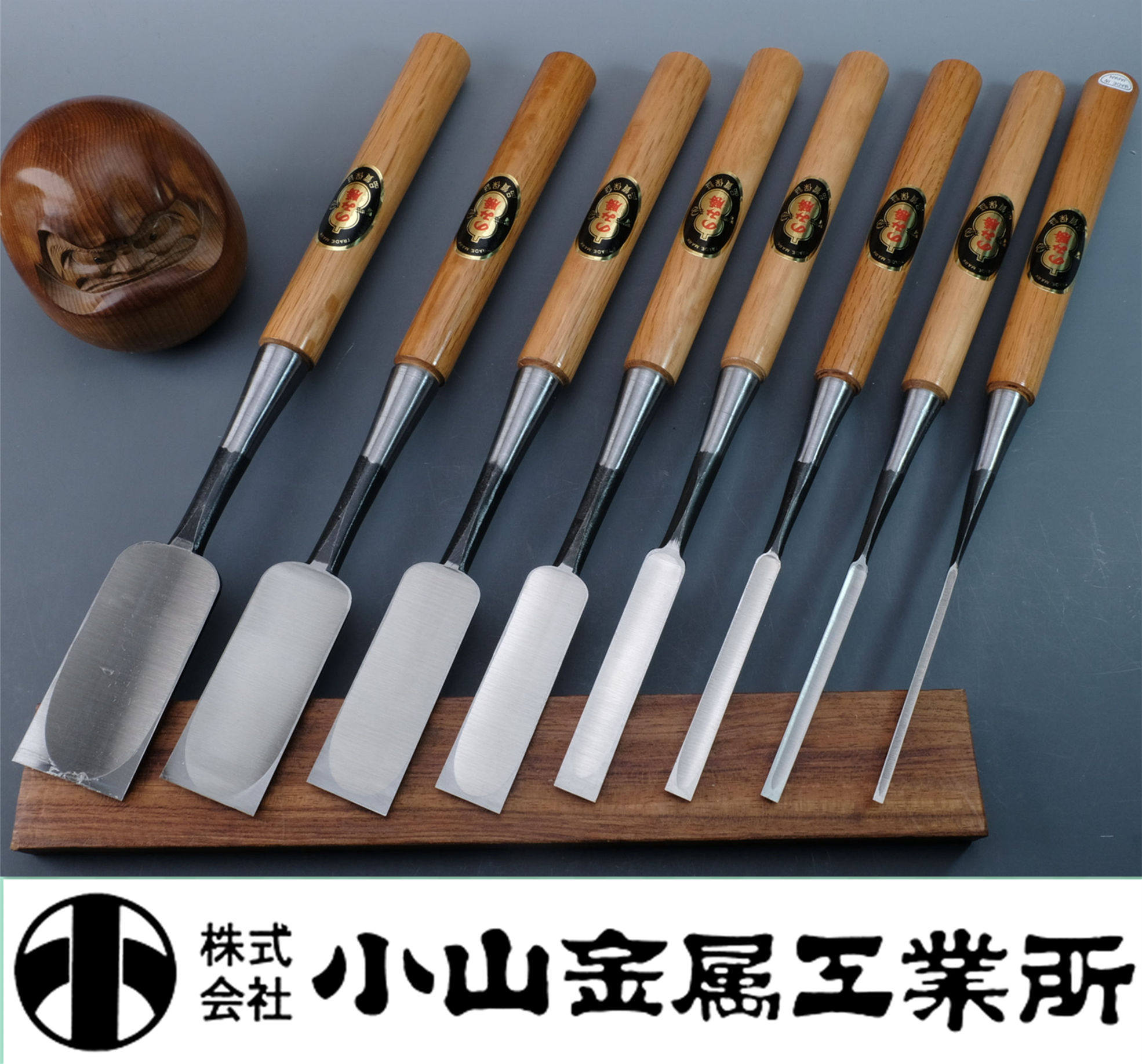 日本原装扁铲小山金属勝印薄铲木成凿大平铲安来白纸钢贴钢木工凿