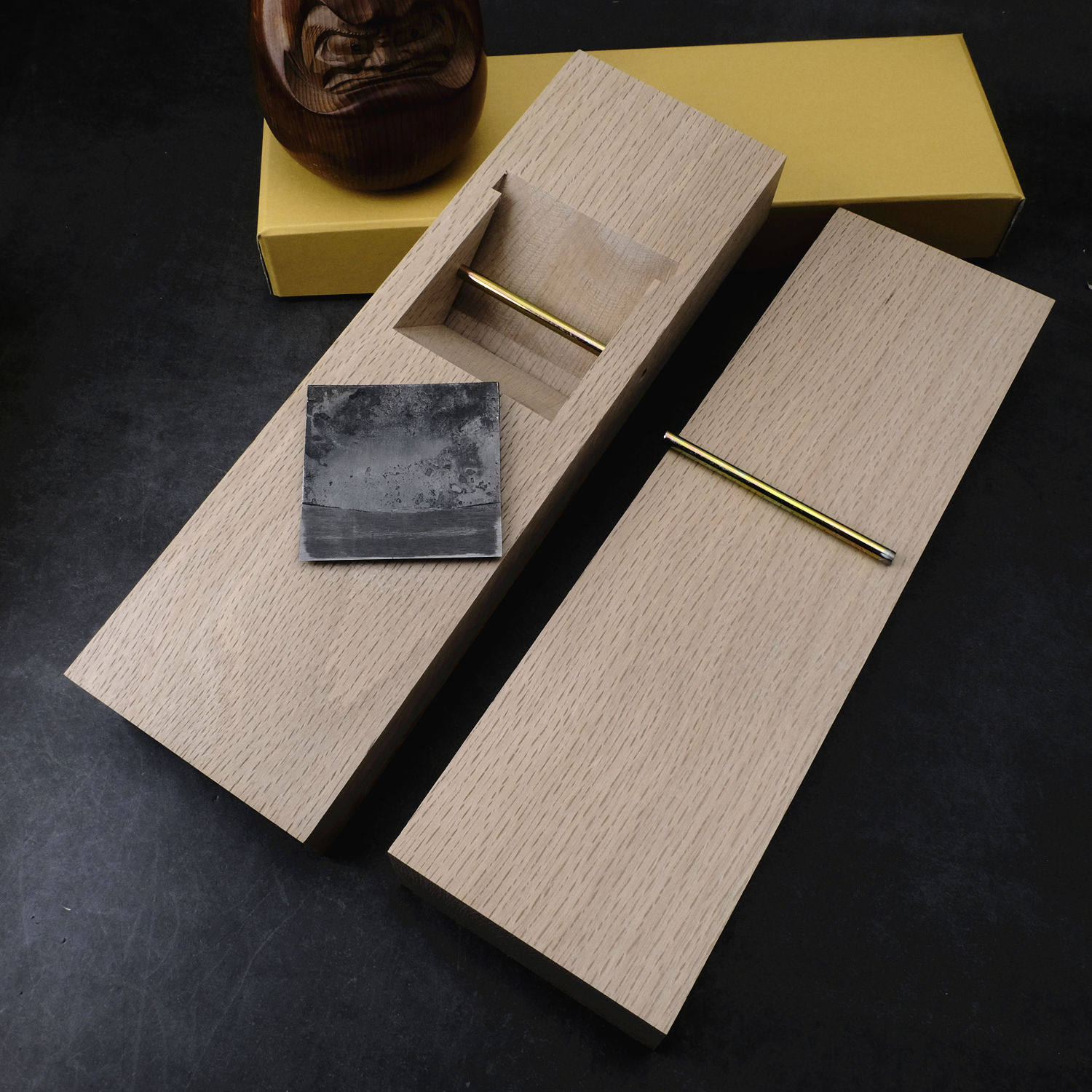 梨屋日本拉刨刨床刨台青冈木刨料硬柞木樫木硬木寸八寸六寸四小刨