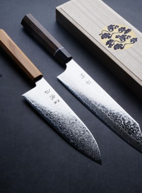 日本进口SG2粉末钢牛刀210瑞云多功能小刀初心三德刀日式主厨刀