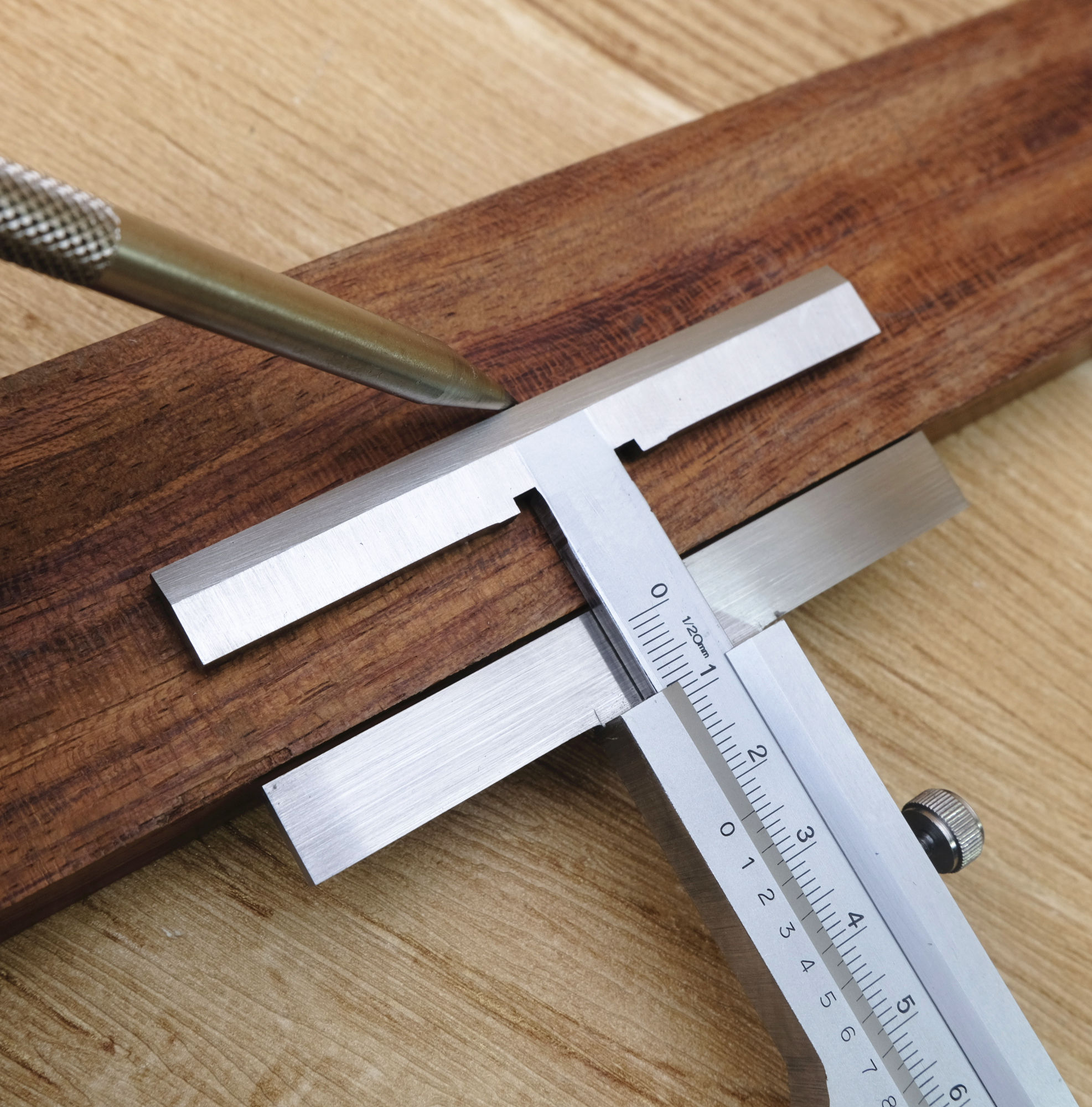 日本松井精密Scriber Gauge平头尺画线燕尾榫尺 带划针KM150 300