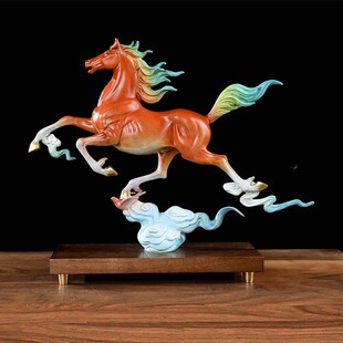 铜一家马踏飞燕摆件铜马摆件工艺品客厅家居摆设乔迁玄关酒柜礼品