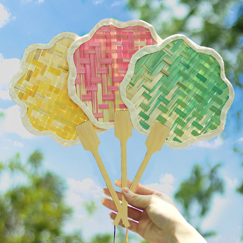 非遗手工竹编扇子材料包文创礼品