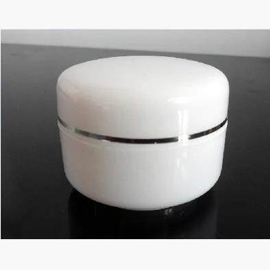 20克30g高档膏盒全白绿黄双层银边内盖面霜塑料化妆品分装药盒