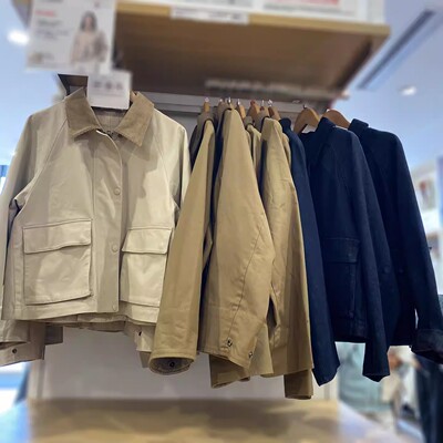 日单女装休闲短茄克/巴恩风外套夹克2026春季新款A483807 484664