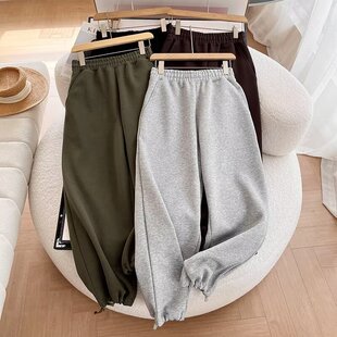加厚350高克重！男女装宽松长裤抽绳休闲裤卫裤裤子471809