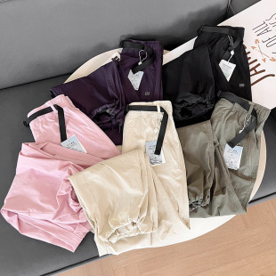 防晒凉皮裤 休闲直筒机能裤 2025夏美式 风降落伞裤 子 工装 某蕉同款