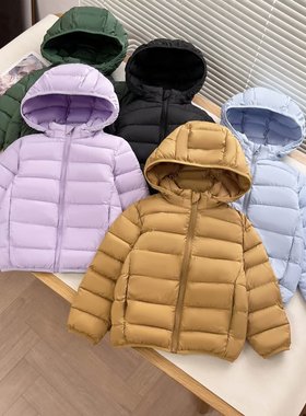 童装！男女童！空气棉服！可机洗连帽保暖外套2025秋冬新款478123