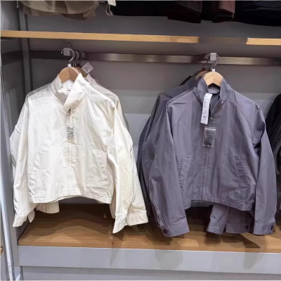 合作款/女装男装棉混纺短外套26春季新款休闲立领夹克上衣R484032